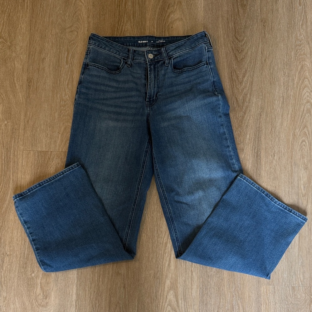 Old Navy WOW Women's Wide Leg Jeans in Deep Blue